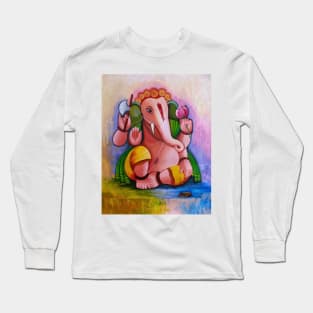 Colorful Ganesh Long Sleeve T-Shirt